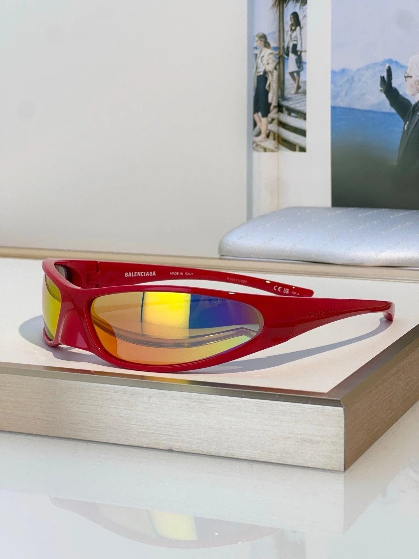 BALENCIAGA BB0383S-001 - UNISEX PANTOS Sunglassesđź–¤