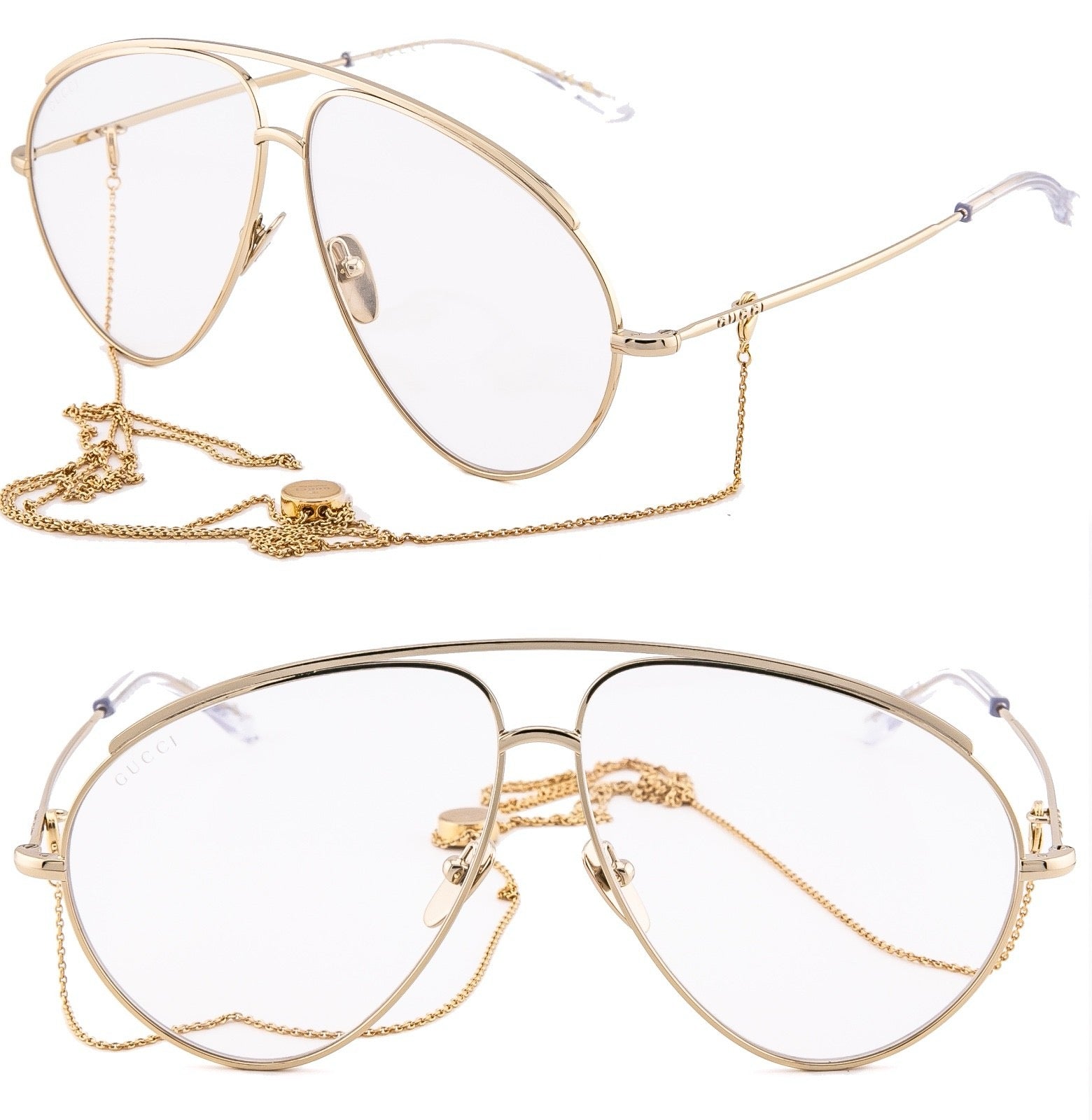 Gucci GG1654S 012 Aviator Oversized Sunglasses 🇮🇹