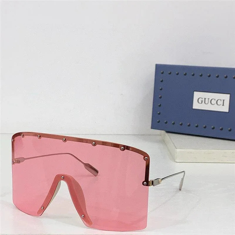GUCCI GG1244 Monogram-Lens Acetate Mask Sunglasses ✨