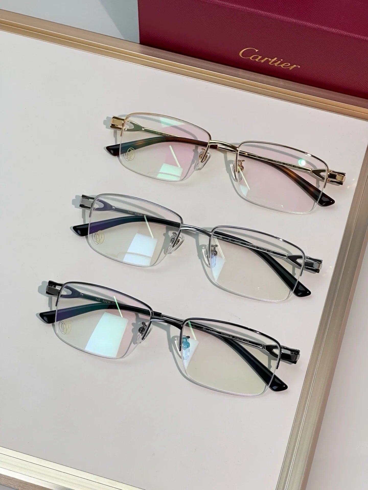 Cartier EYEGLASSES - CT0319O 001 55 🐆