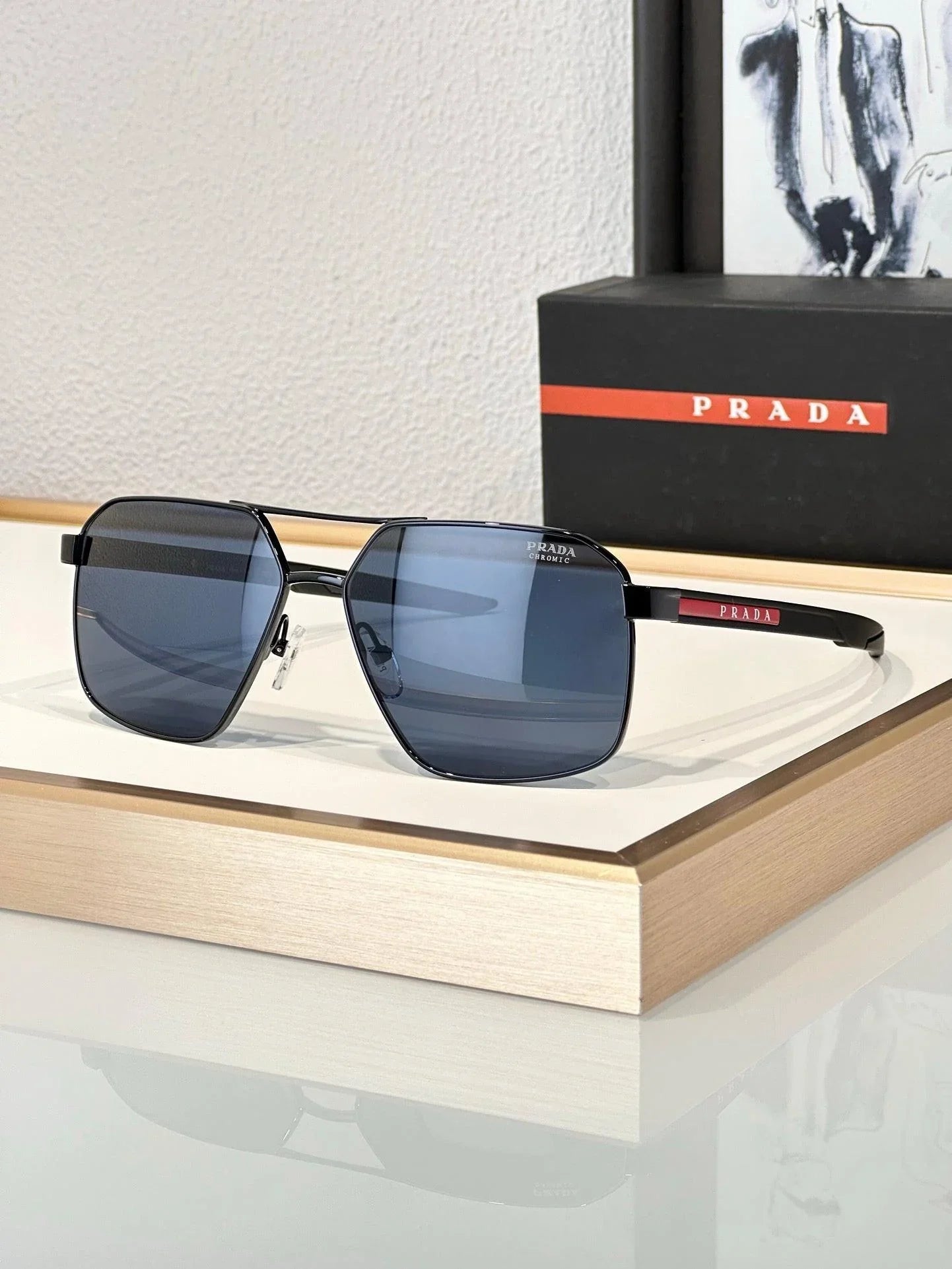 PRADA LINEA ROSSA SPS 55W Mens Sunglasses 🟥