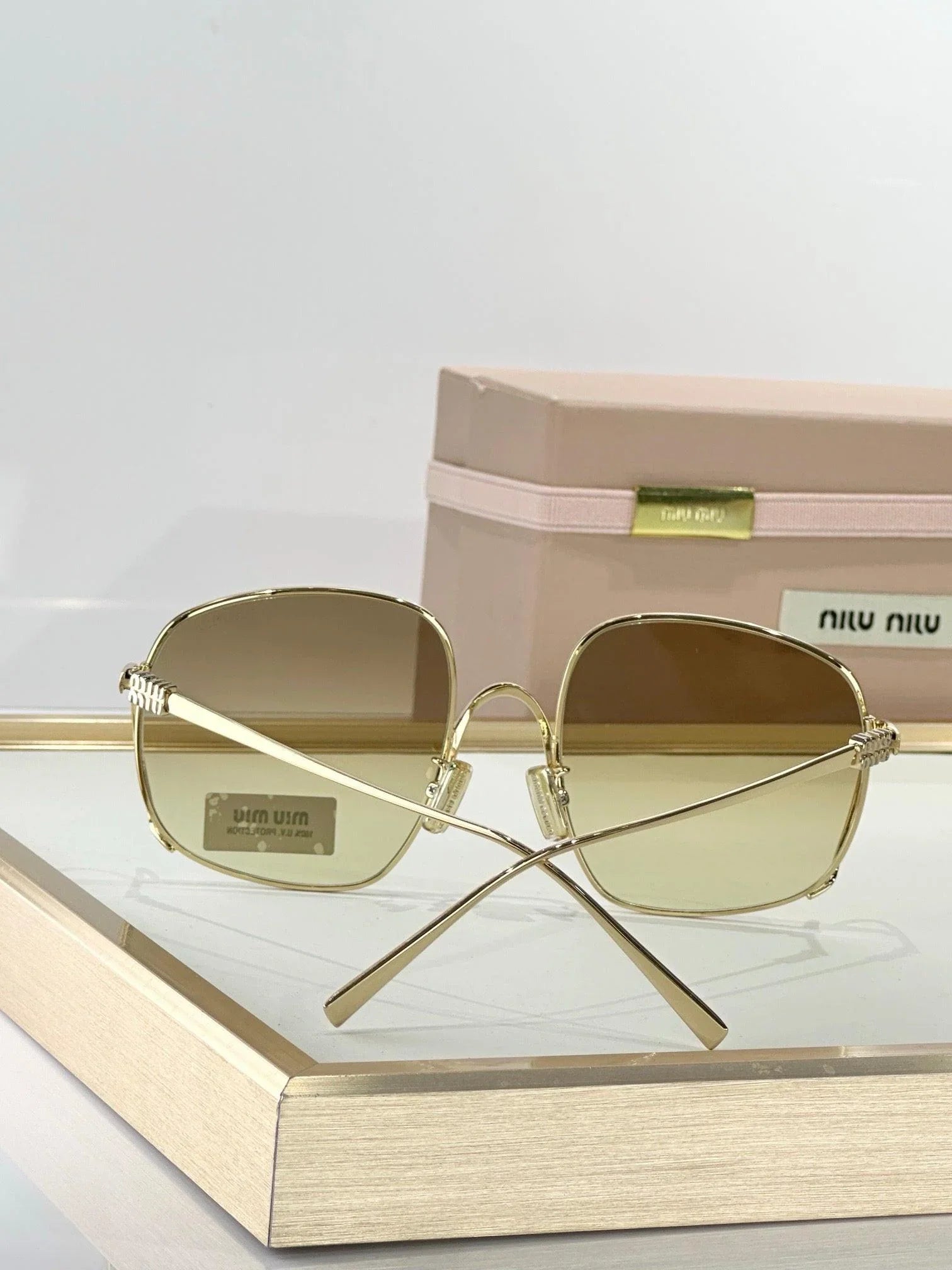 MIU MIU A57S 5AK40S Gold Sunglasses✨