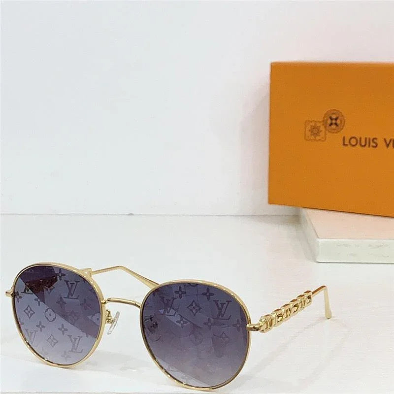 Louis Vuitton Z2473U My LV Chain Small Round Sunglasses ✨