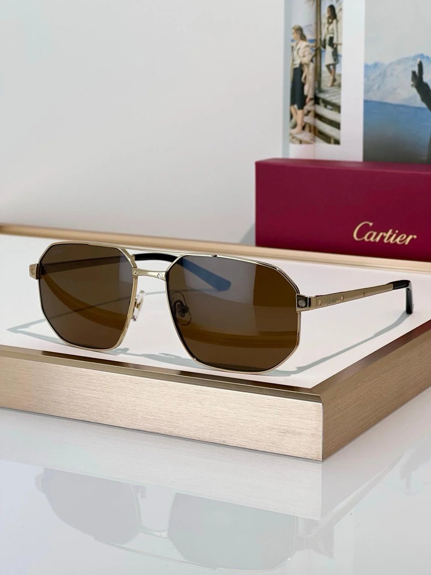 Cartier PREMIÈRE DE CARTIER CT0462S Sunglasses Polarised 🐆