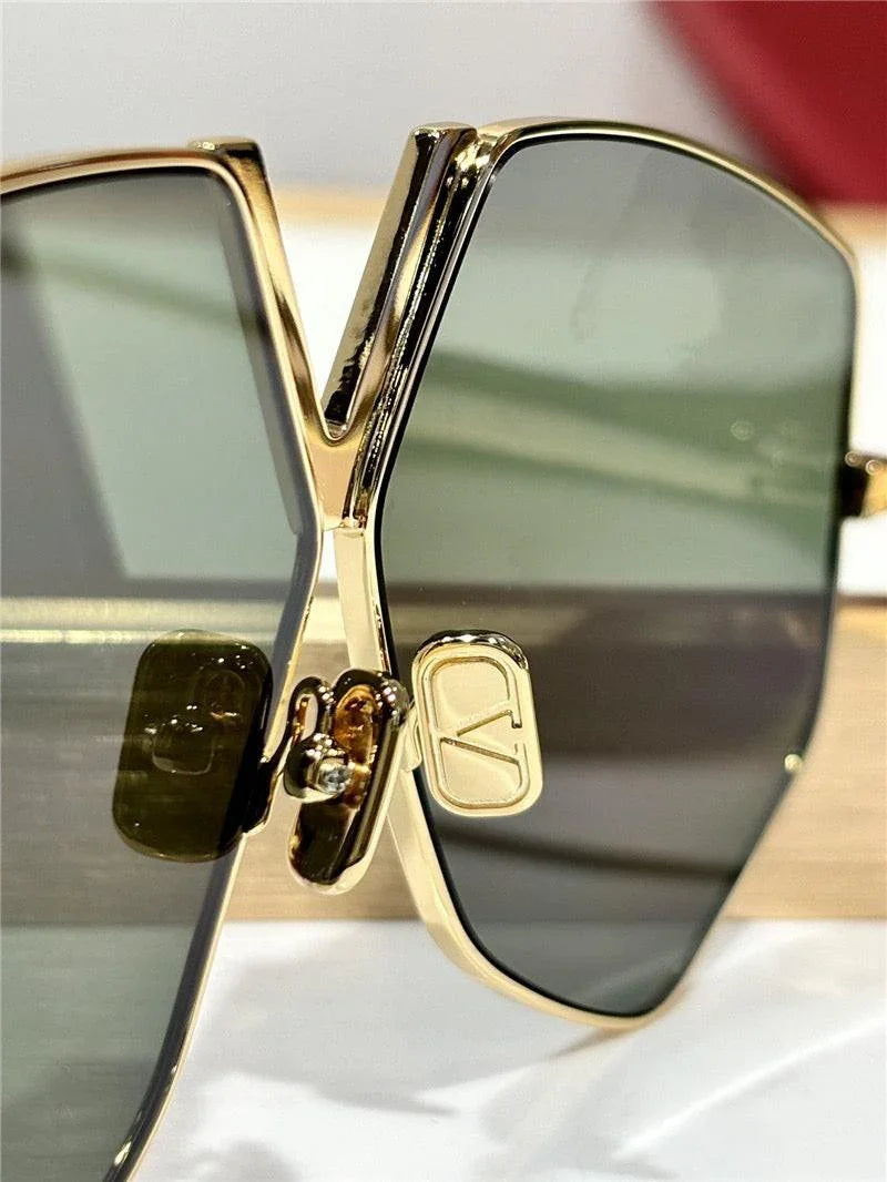 Valentino Garavani V-Hexagon 64MM VLS-115C Geometric Sunglasses ✨