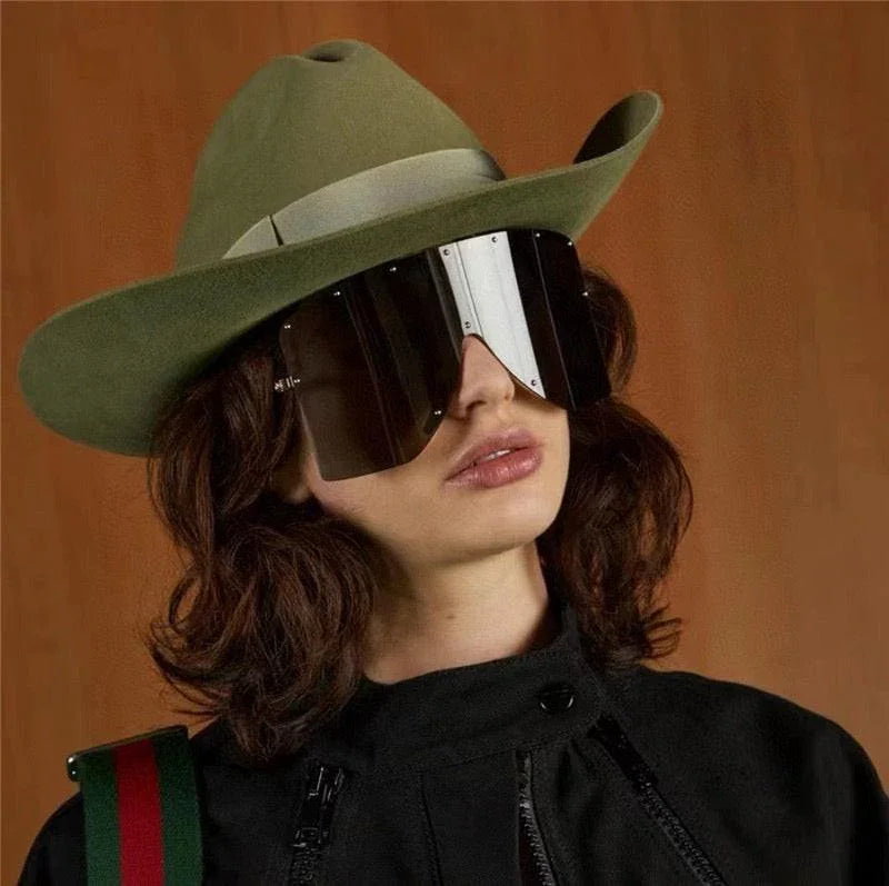 GUCCI GG1244 Monogram-Lens Acetate Mask Sunglasses ✨