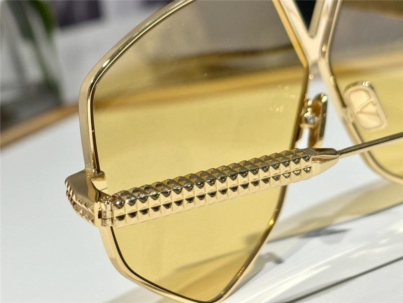 Valentino Garavani V-Hexagon 64MM VLS-115C Geometric Sunglasses ✨