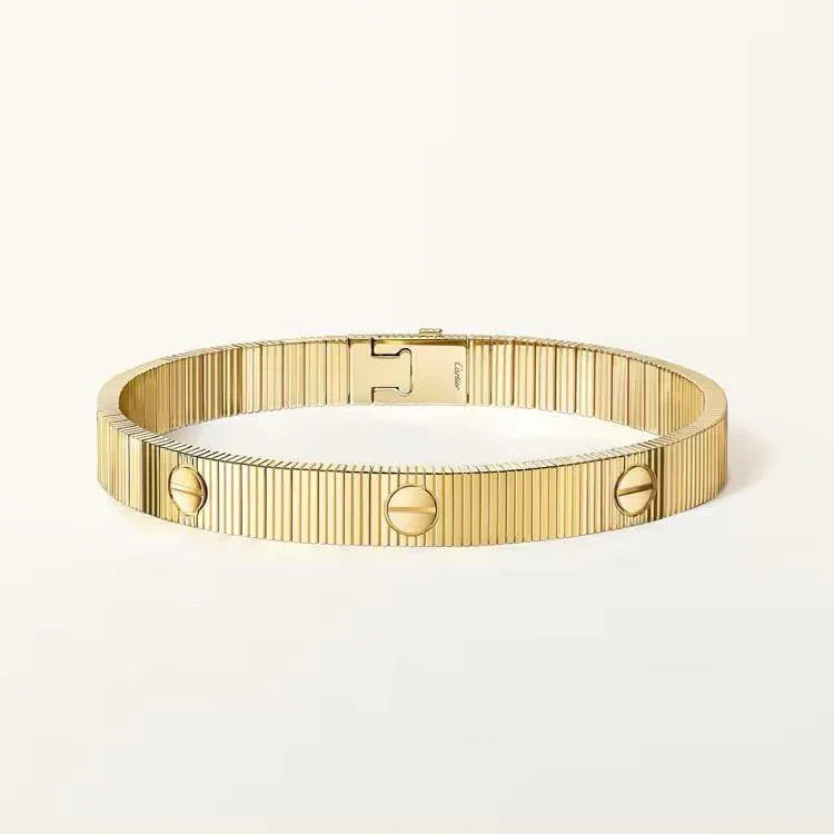 Cartier 18K Gold Plated LOVE Flexible Bracelet yellow-rose-silver ✨