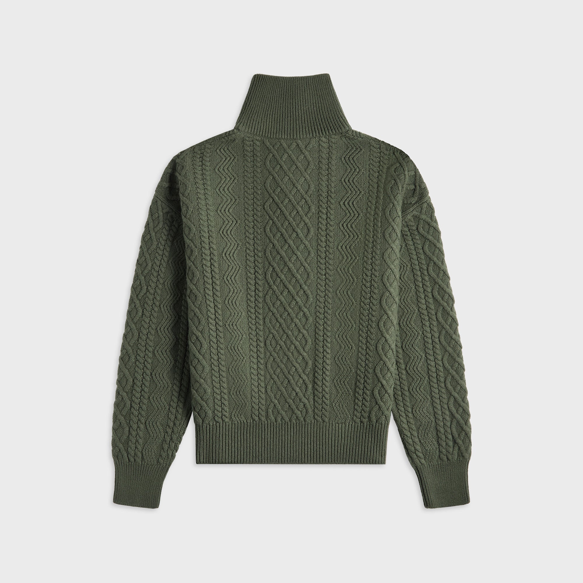 Loewe Zip Up Sweater - Khaki Green