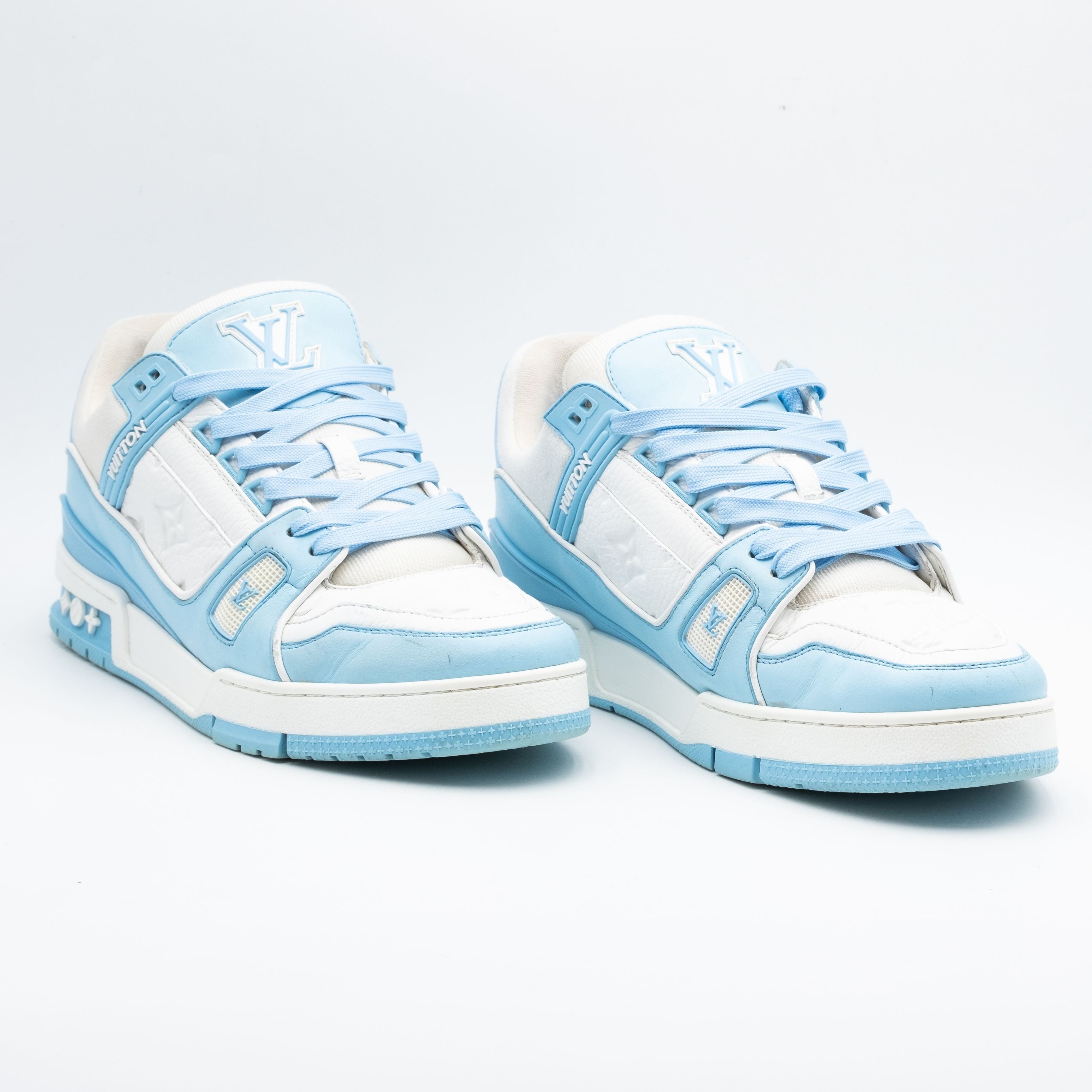 Louis Vuitton Trainer Low White Sky Blue