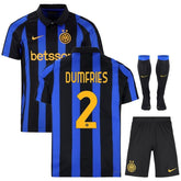 Inter Milan Home Kit for Kids 2026-2027 Dumfries