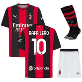 AC Milan Home Kit Kids Jersey 2026 2027 Rafael Leao