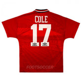 1994-96 Manchester United Home Cole Retro Vintage Shirt