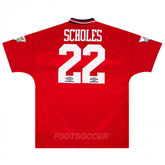 1994-96 Manchester United Home Scholes Retro Vintage Shirt