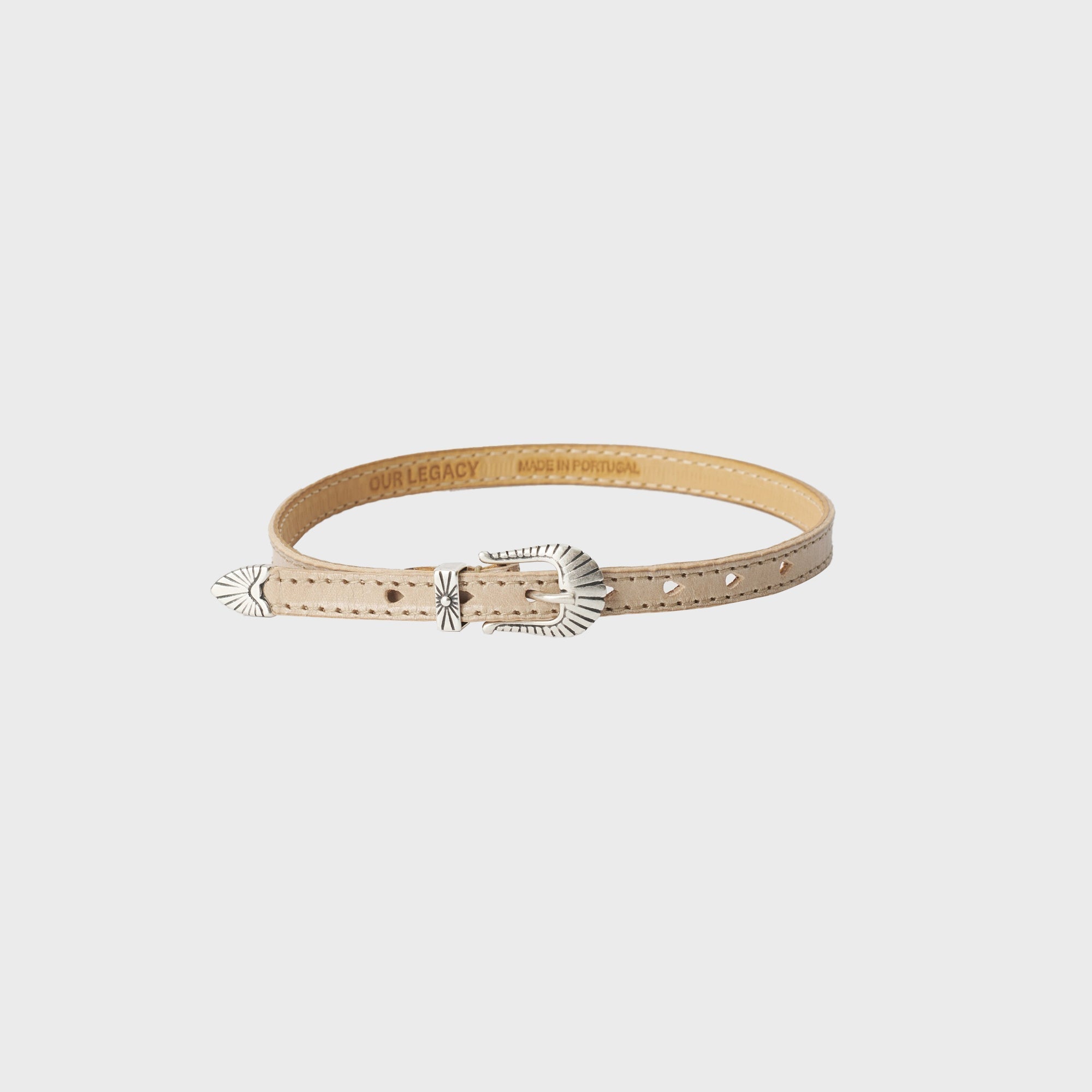 Our Legacy Cowboy Wrap Around Bracelet - Deep Ecru Leather