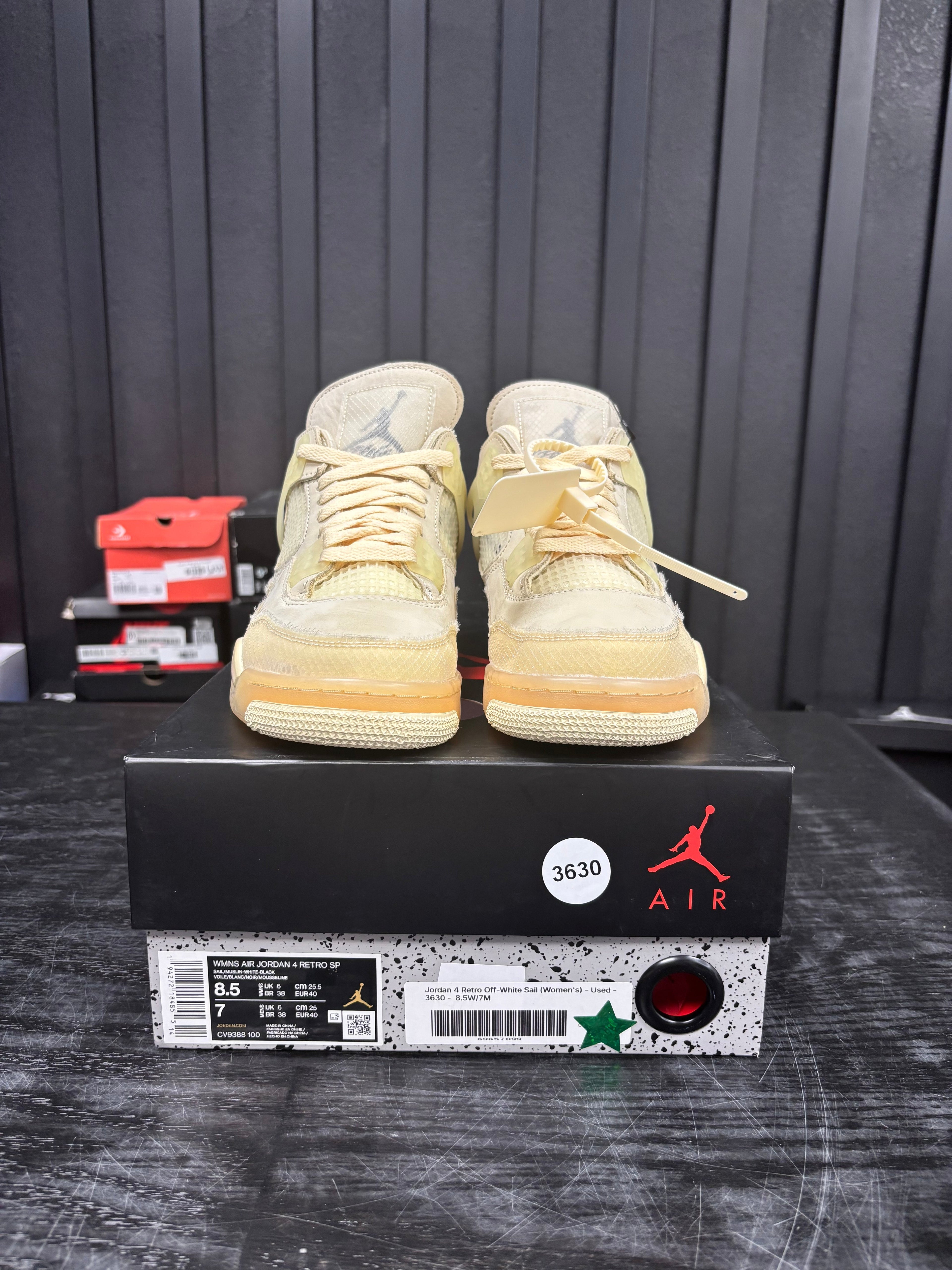 Jordan 4 Retro Off-White Sail (Women&