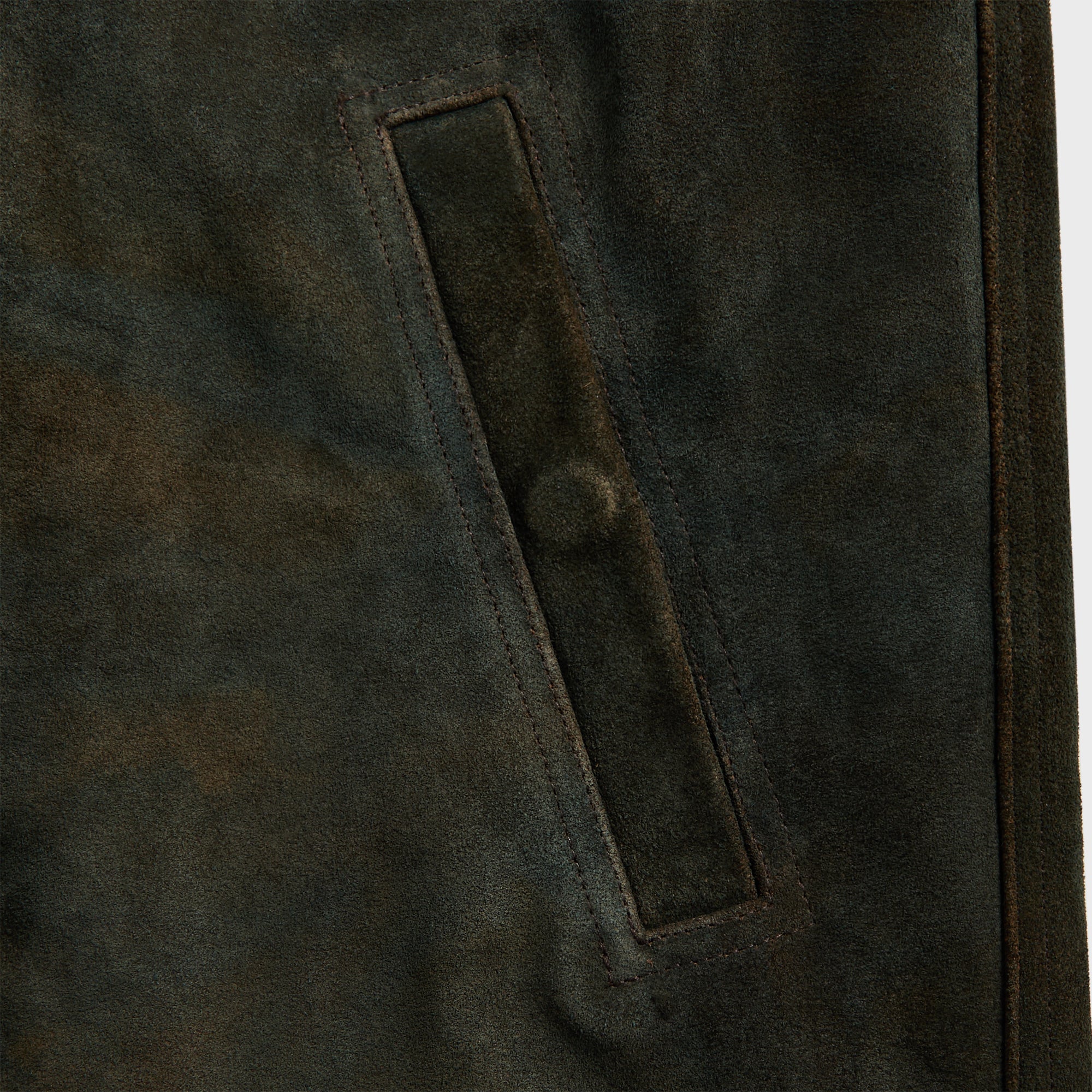 Rick Owens Suede Brad Jacket - Indigo