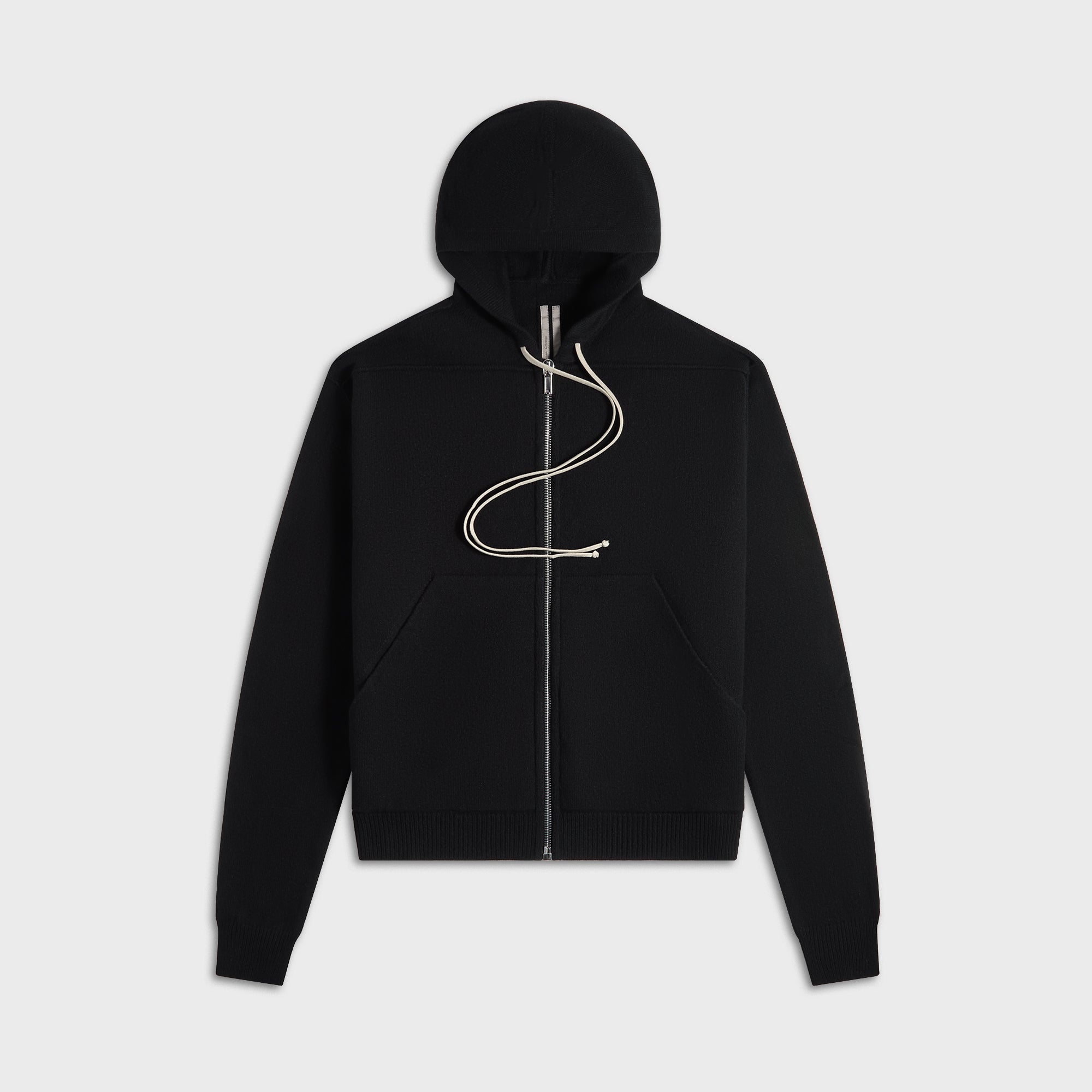 Rick Owens Zipped Hoodie - Black