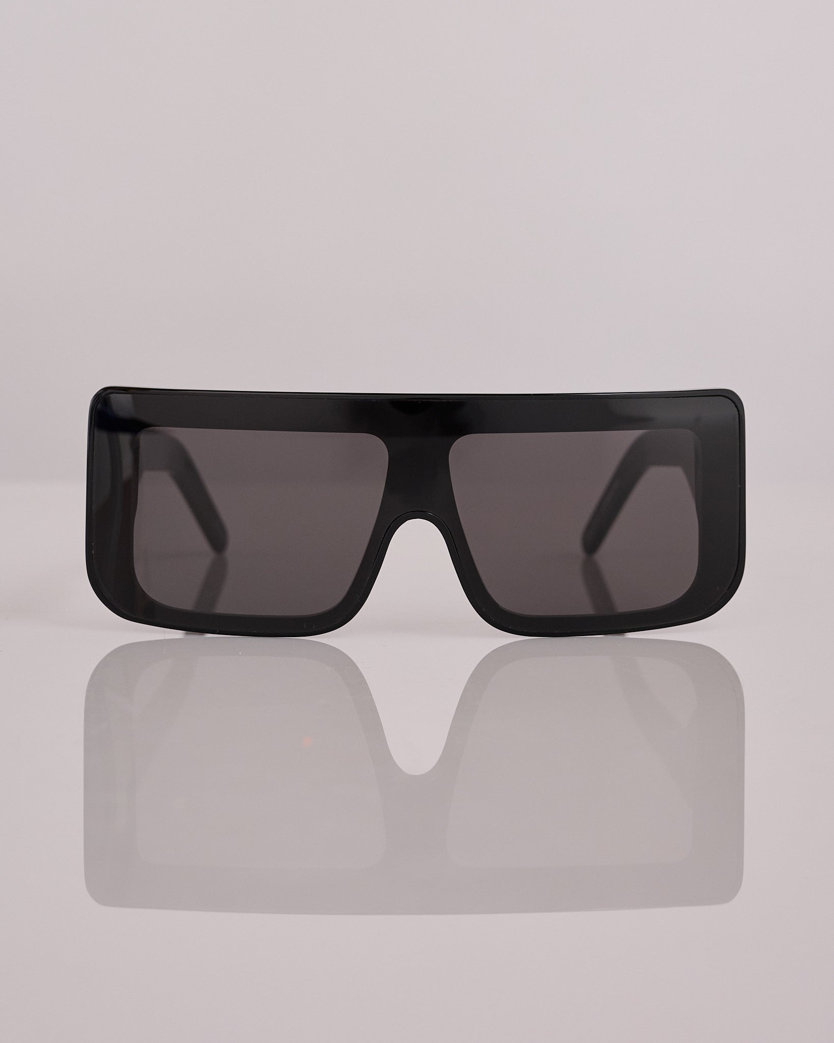 Rick Owens Documenta Temple Sunglass Black Black