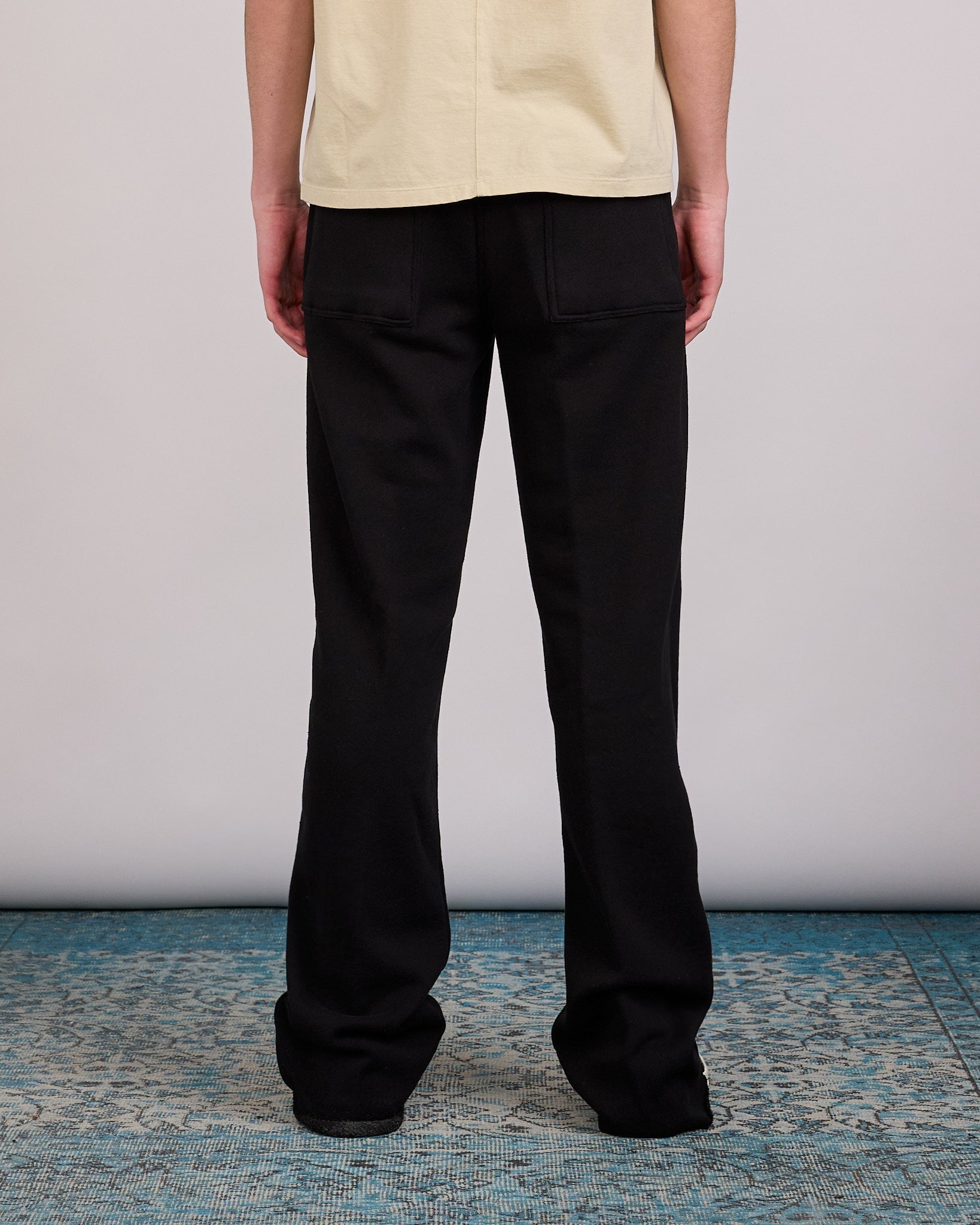 Rick Owens Drawstring Dietrich Pant Nep Terry Jersey Black