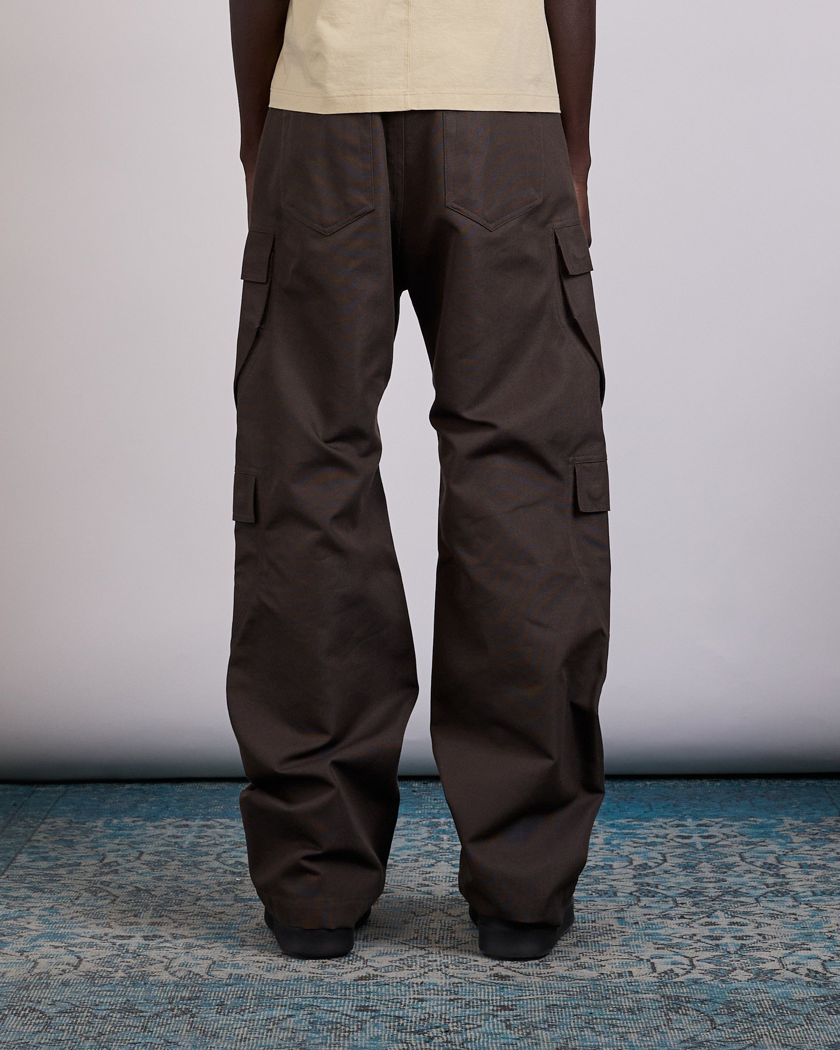 Rick Owens Geth Cargo Jean Cordura Cotton Dark Dust