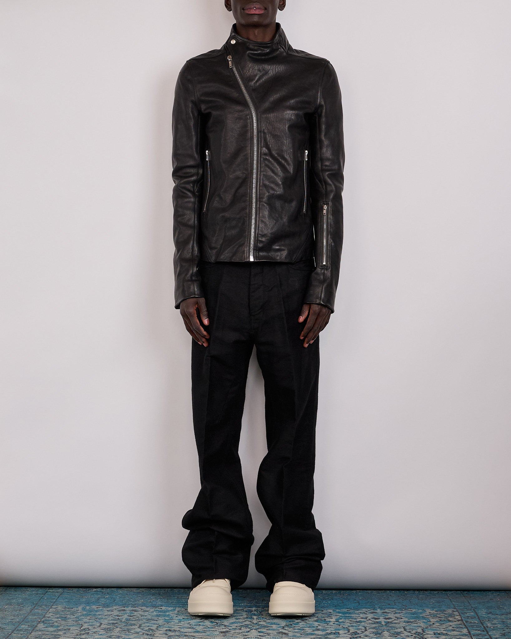 Rick Owens Geth Jean Ramie Moleskin Black
