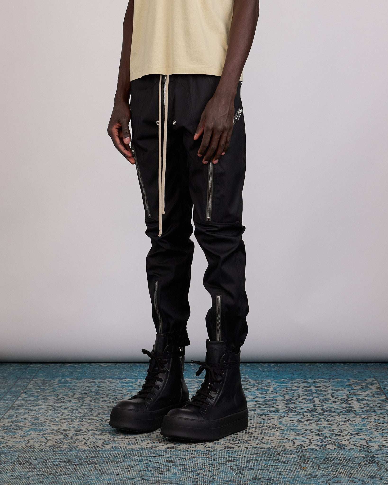Rick Owens Heizer Bauhaus Cargo Pant TE Black