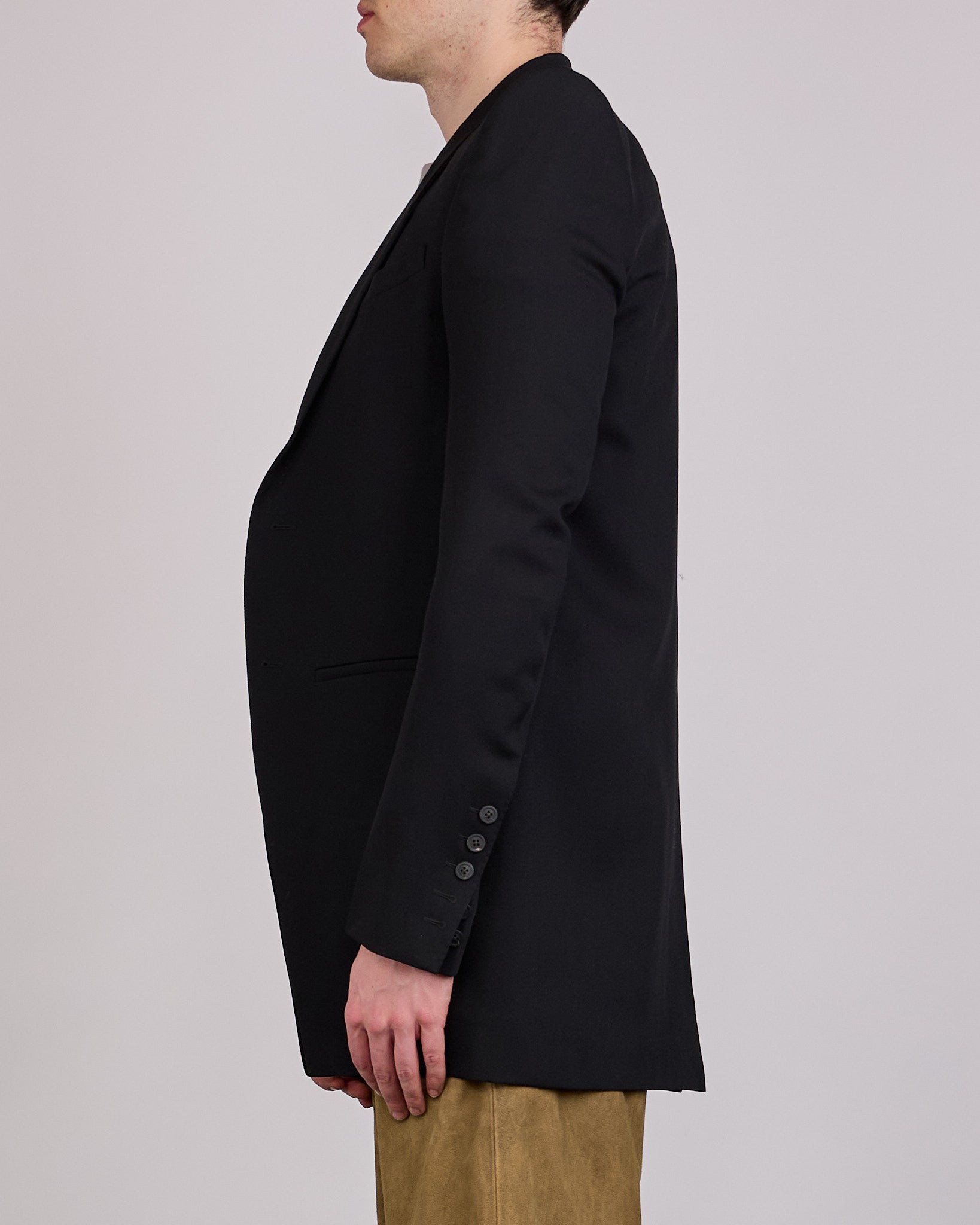 Rick Owens Larry Neue Blazer Twisted Wool Black