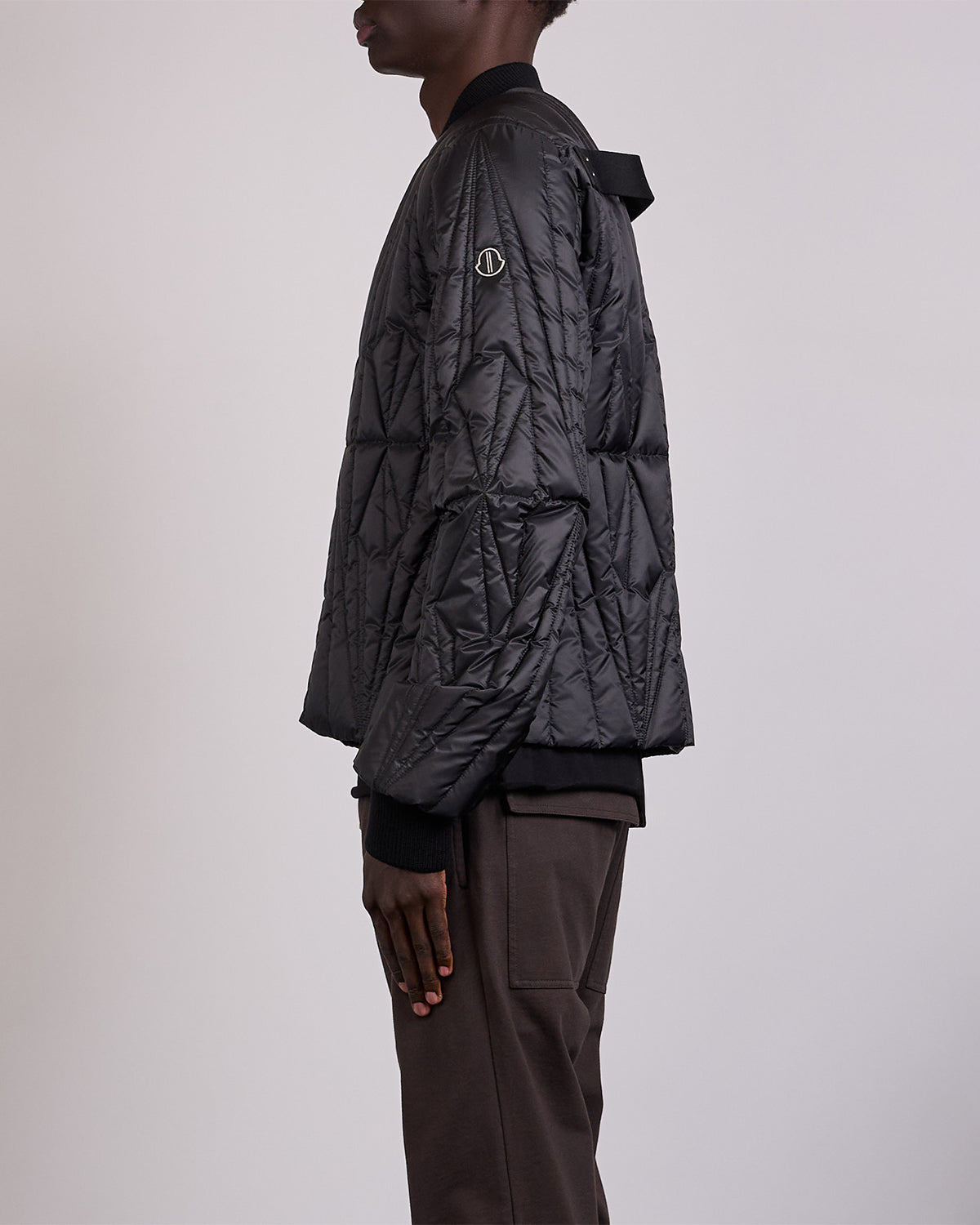 Rick Owens x Moncler Geocamo Flight Jacket Lightweight Duvet Black