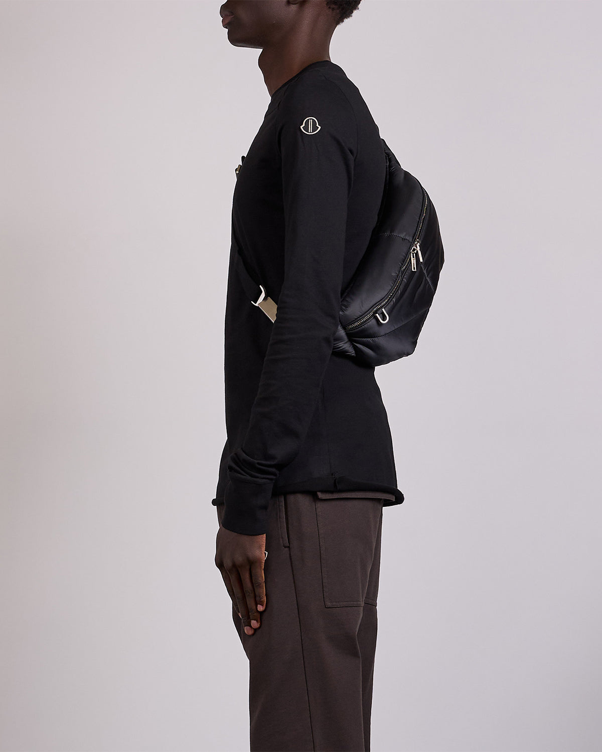 Rick Owens x Moncler Lightweight Duvet Bumbag Black