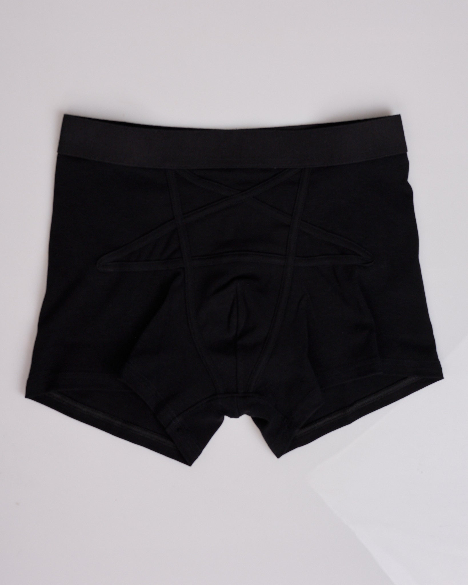 Rick Owens Penta Boxer Brief Cotton Stretch Jersey Black