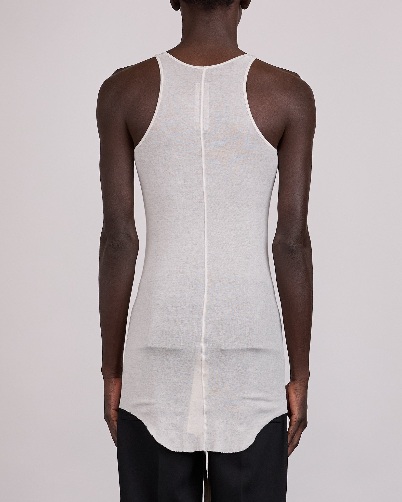 Rick Owens Runway Basic Rib Tank MR Milk Wash