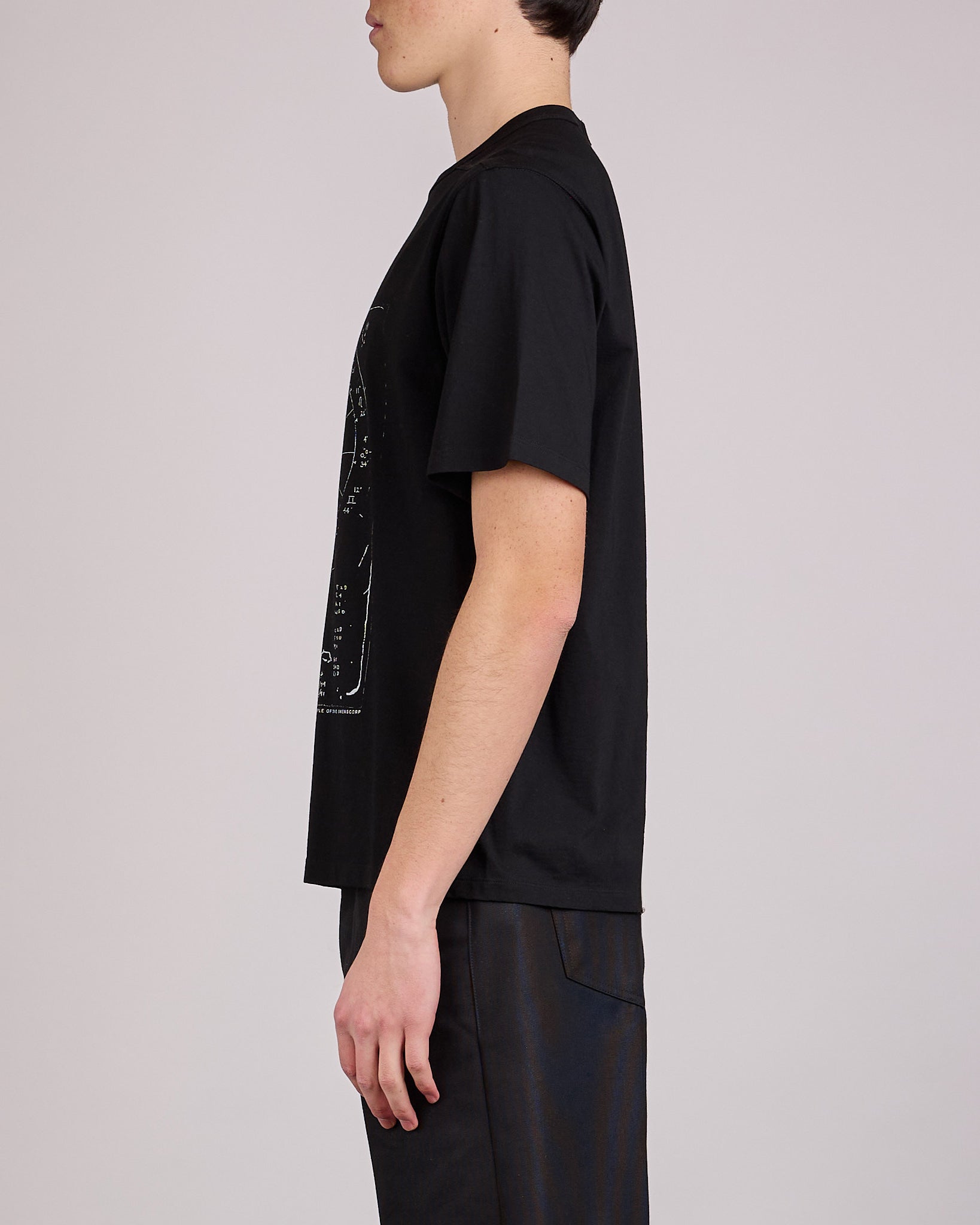 Rick Owens Runway Brad T-Shirt Astro Graphic Black Milk
