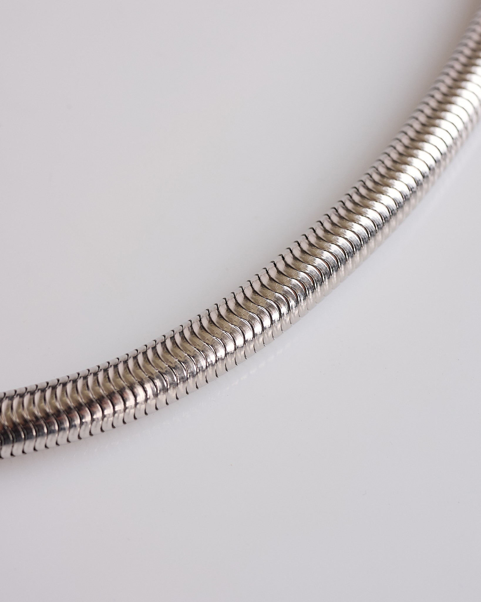 Rick Owens Snake Chain Necklace Palladio
