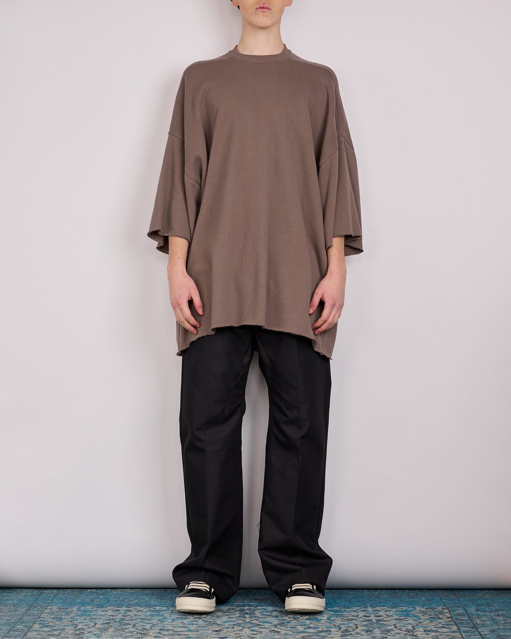 Rick Owens Tommy T-Shirt Nep Terry Jersey Dust