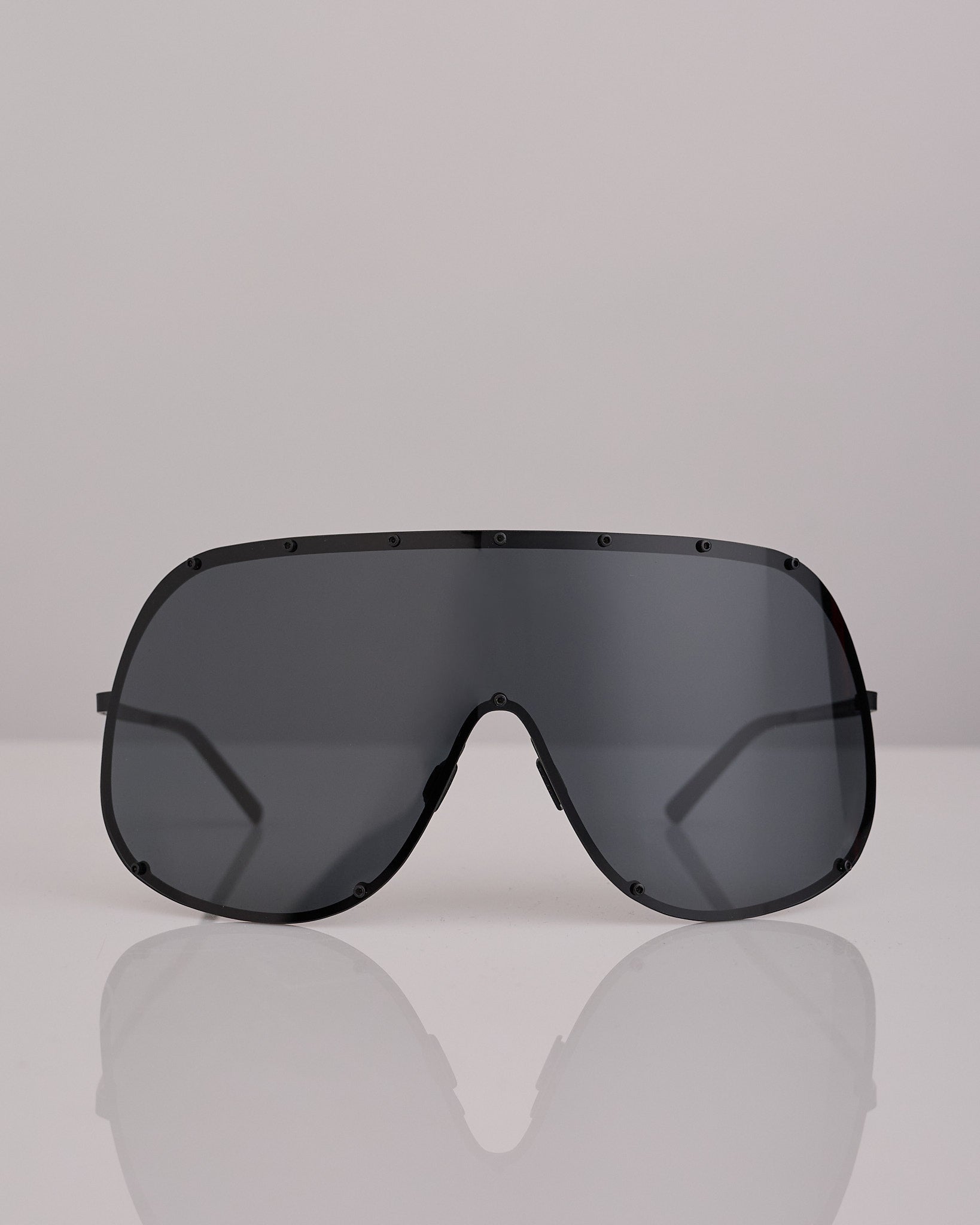 Rick Owens Tower Shield Sunglass Black Black