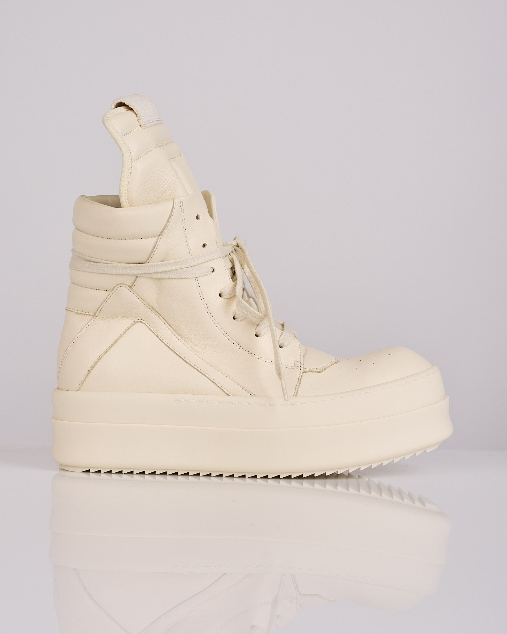 Rick Owens Tower Mega Bumper Geobasket All Milk