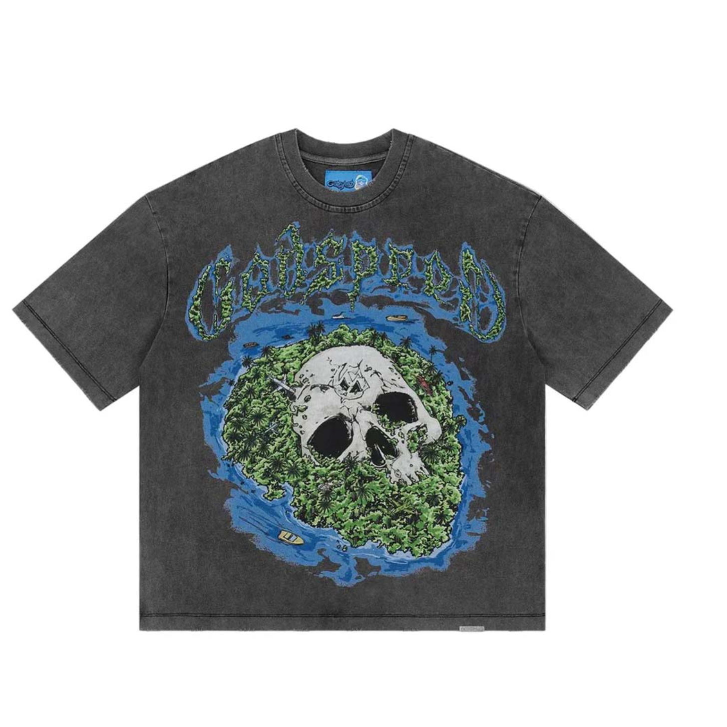 Godspeed "Skull Island 2" Tee (Grey Wash)