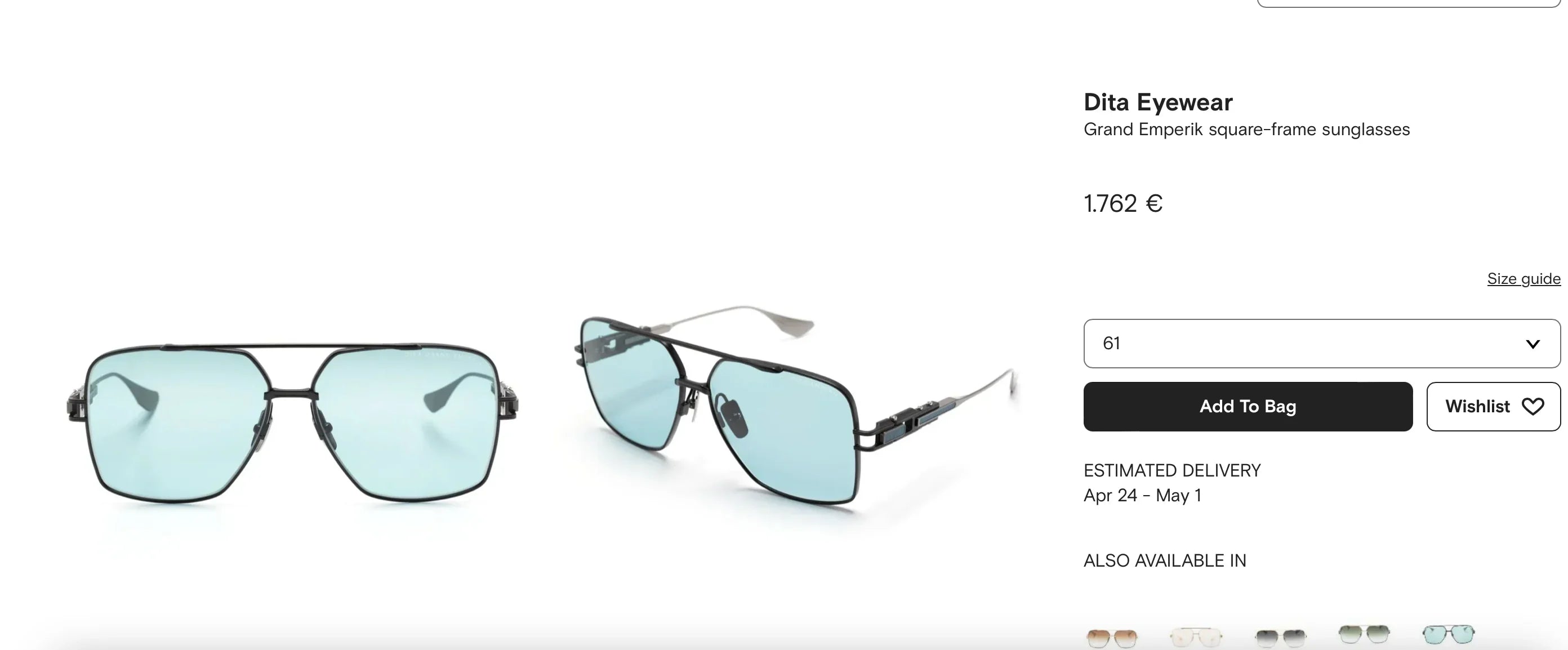 Dita Eyewear Grand Emperik square-frame Sunglasses 🔱