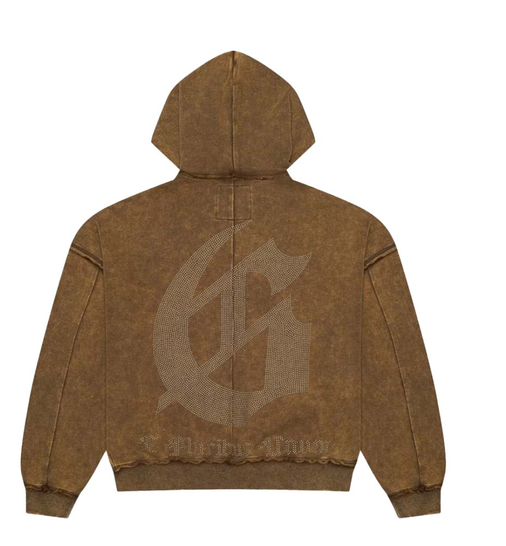 Godspeed Studded OG Logo Hoodie (Brolive Wash)