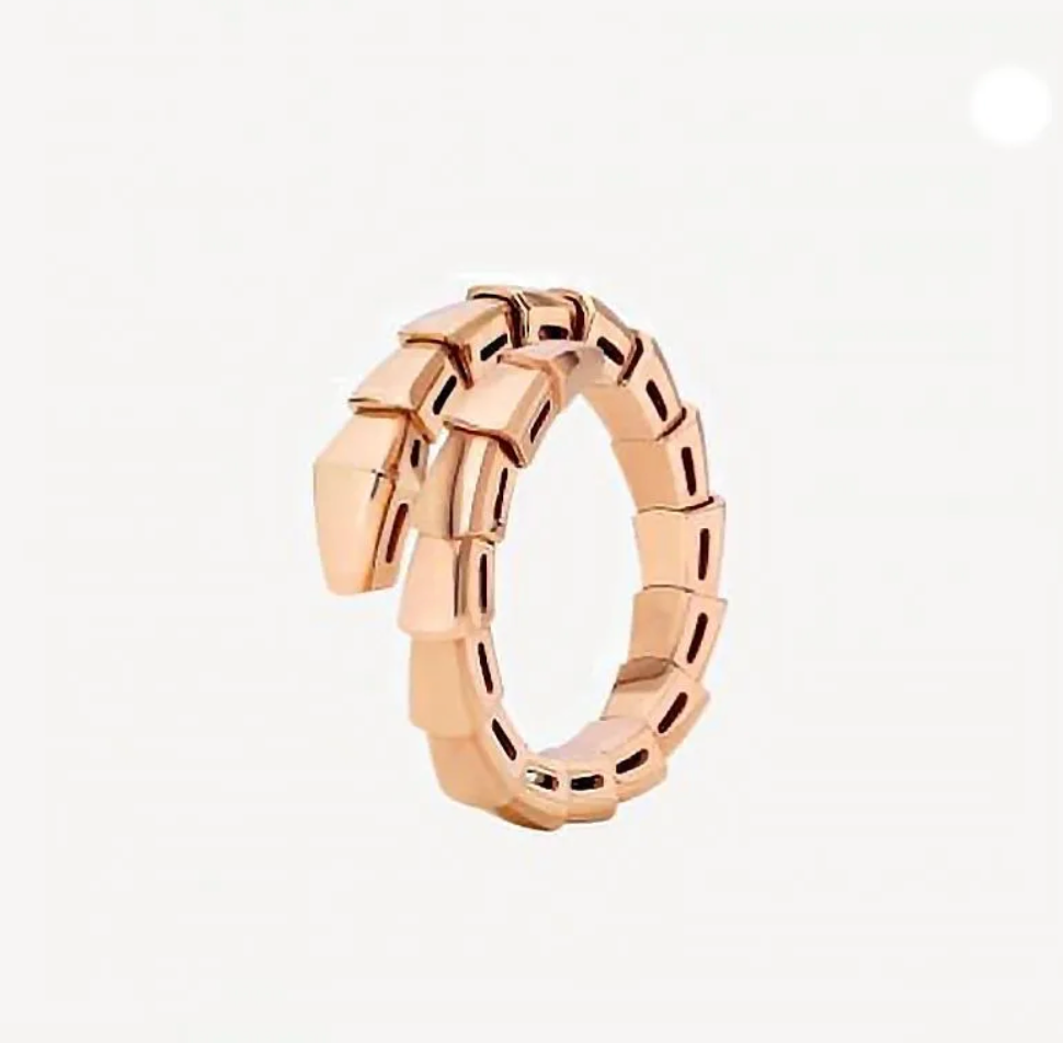 BVLGARI SERPENTI VIPER Rose-Gold-White Rings ✨