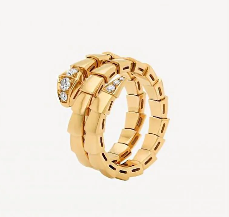 BVLGARI SERPENTI VIPER Rose-Gold-White Rings ✨