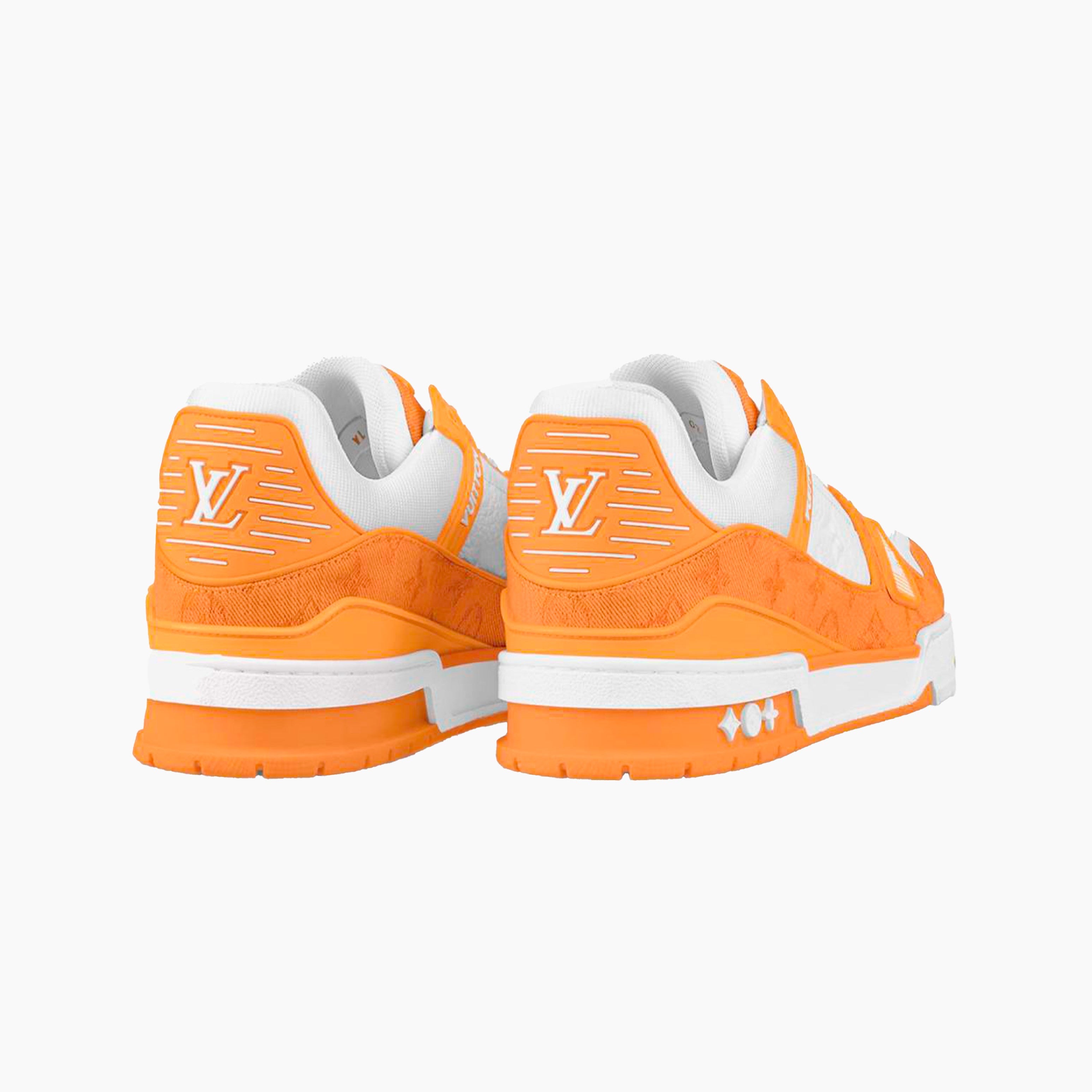 Louis Vuitton Trainer Yellow Monogram Denim White