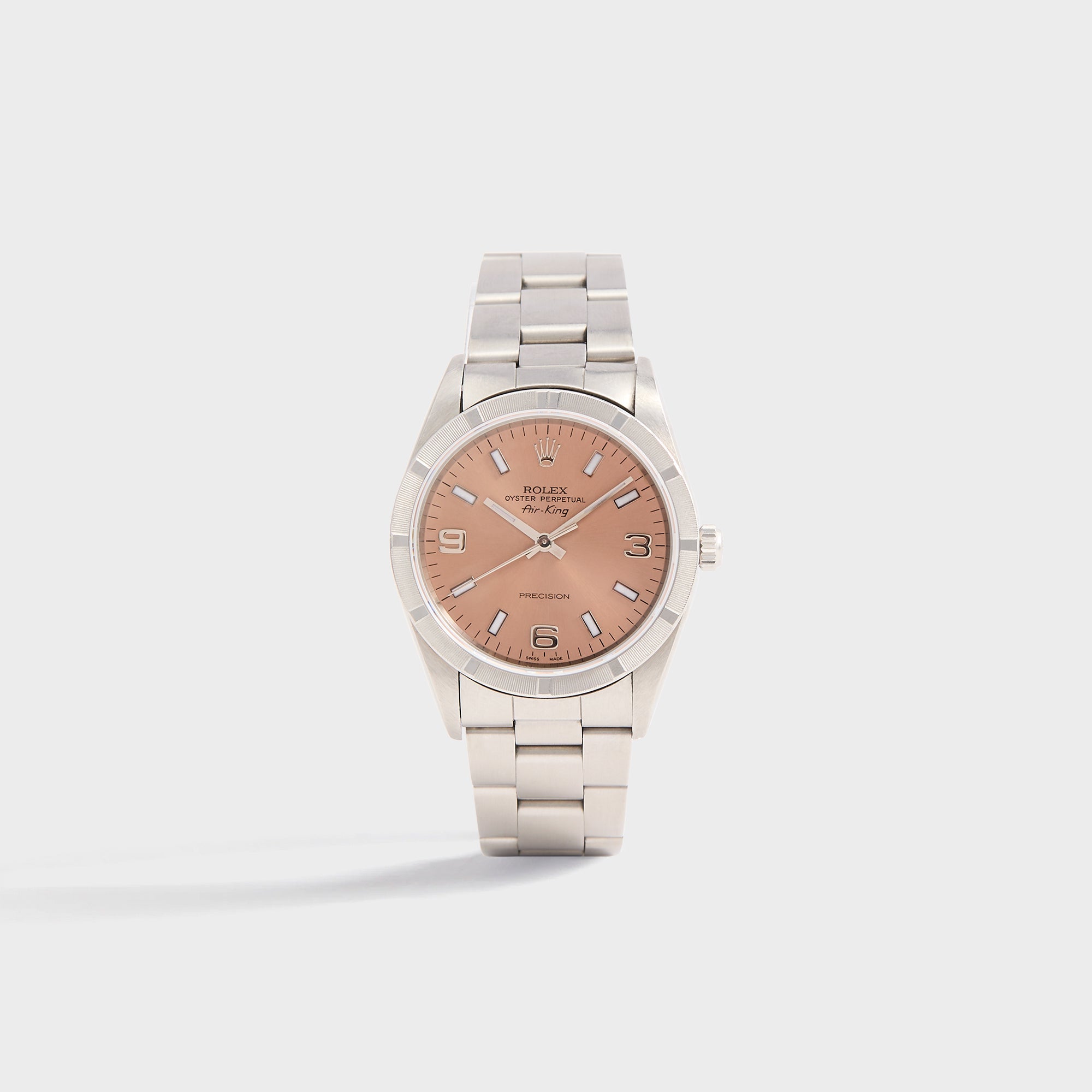 Wind Vintage Rolex Air-King Reference 14010 Pink Dial Unpolished - Pink