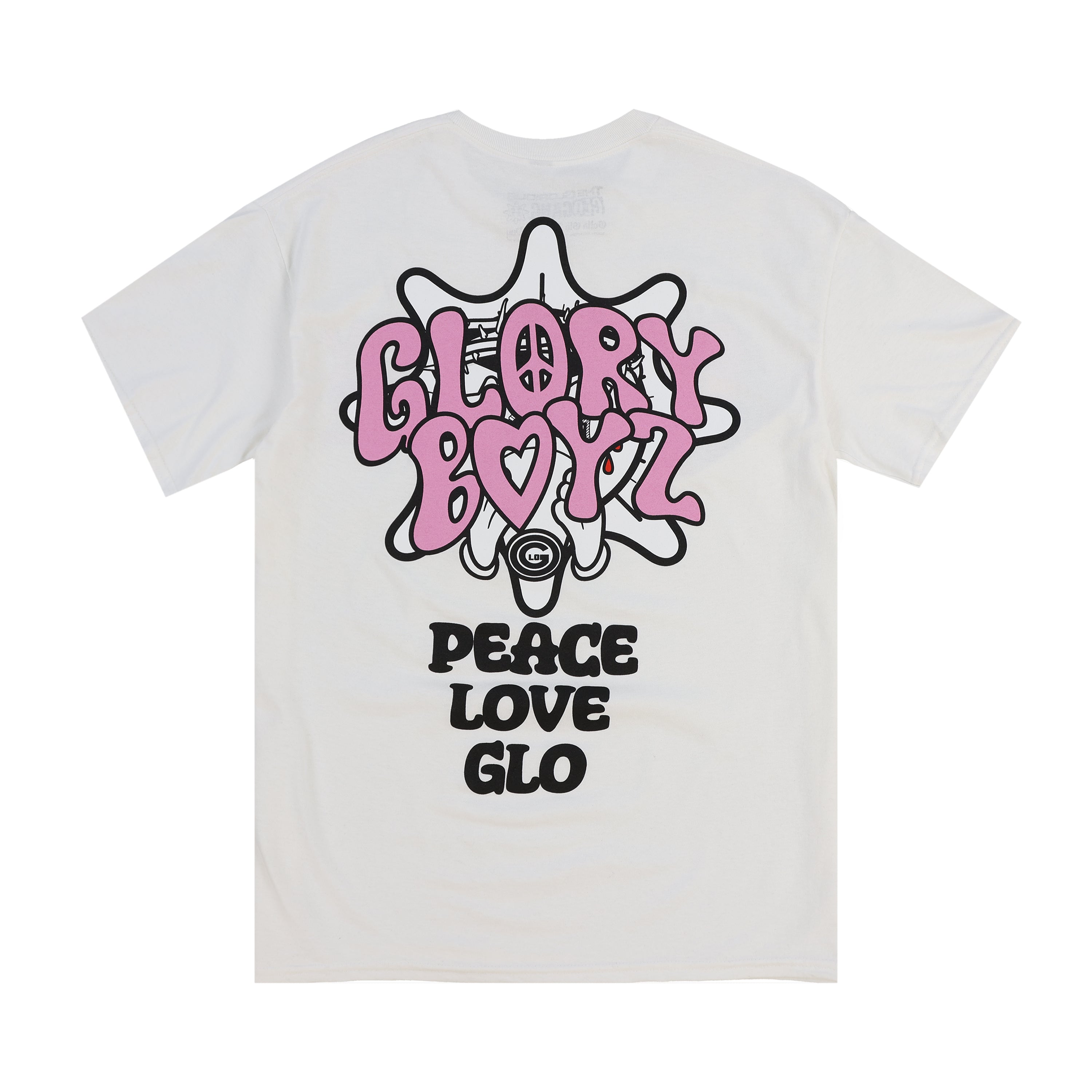 Peace Love Glo Tee (White)