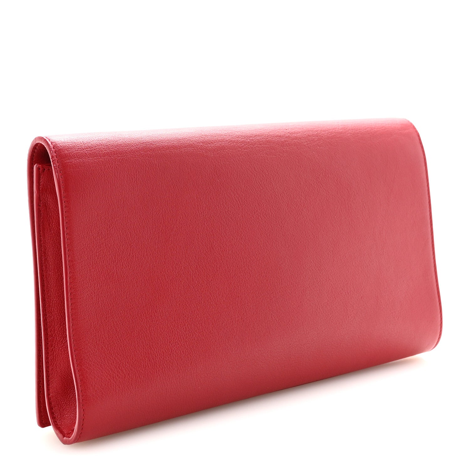 Calfskin Monogram Large Belle De Jour Clutch Red