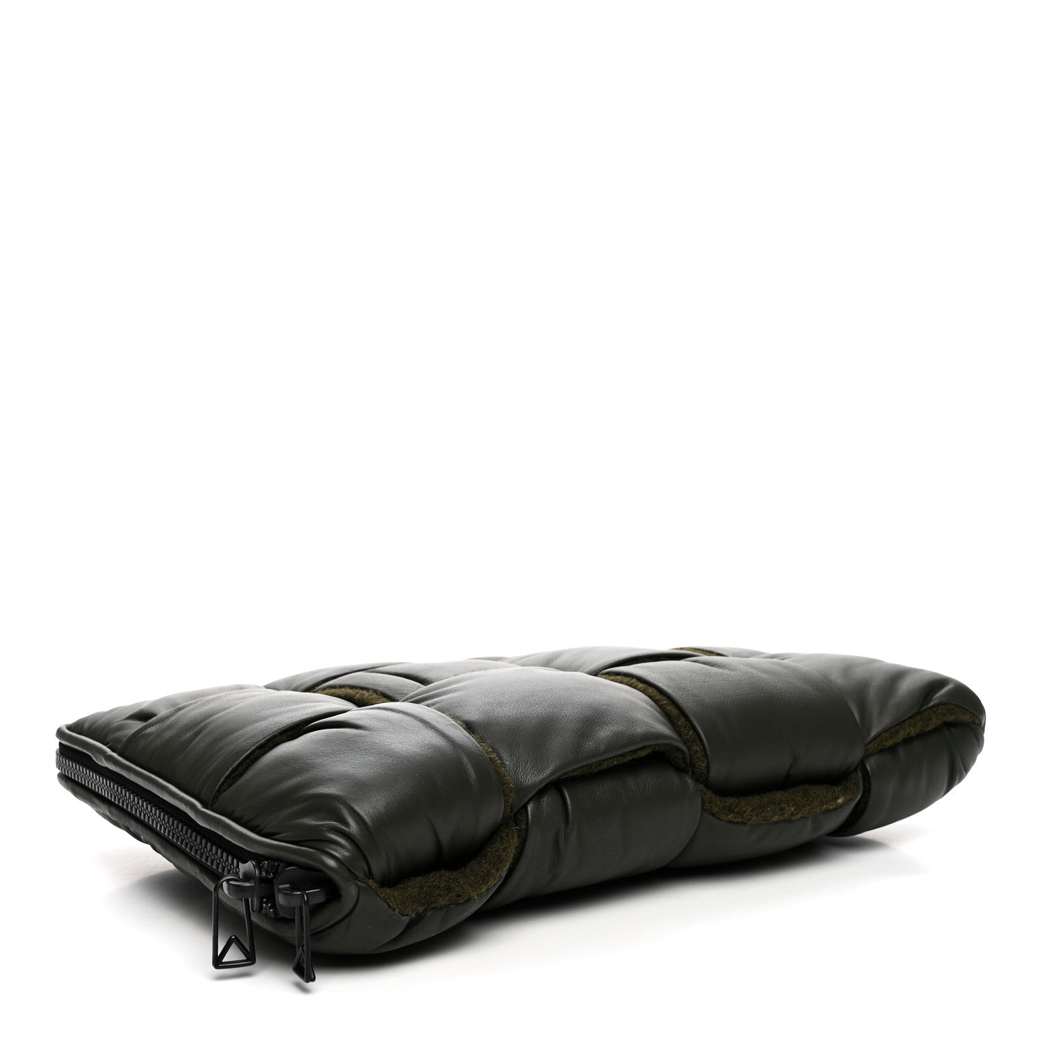 Calfskin Maxi Intrecciato Puffy Laptop Pouch Camping