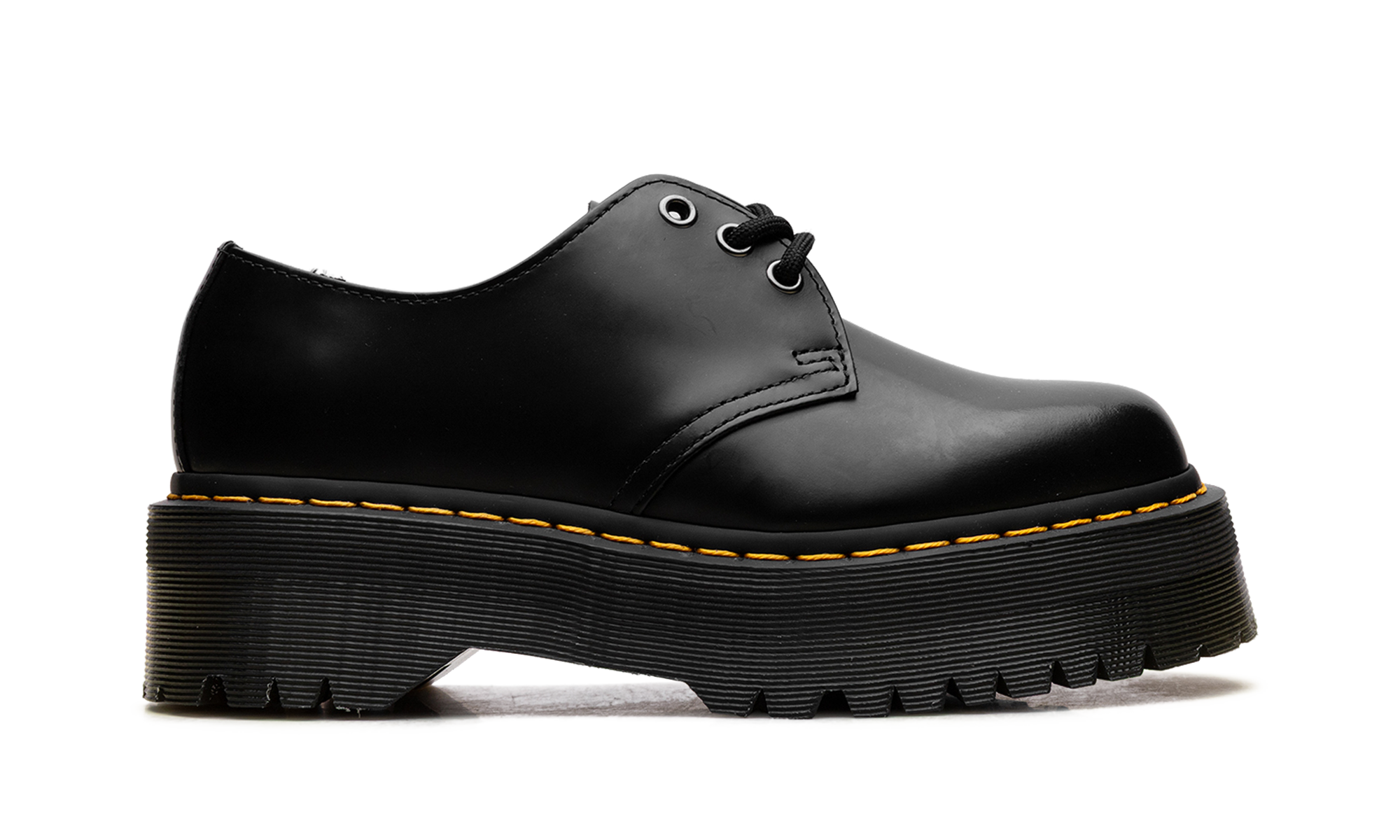 1461 Quad Polished Smooth Leather Derby "Black" 25567001