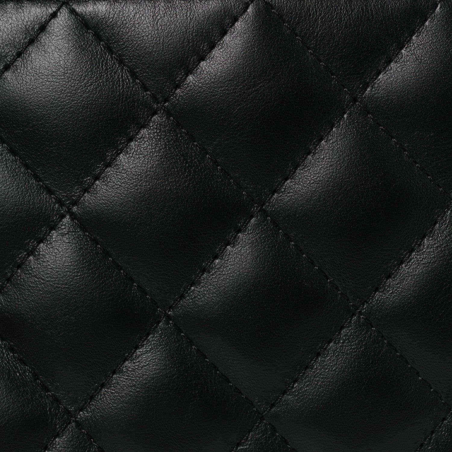 Calfskin Quilted Uniform Waist Belt Bag Black