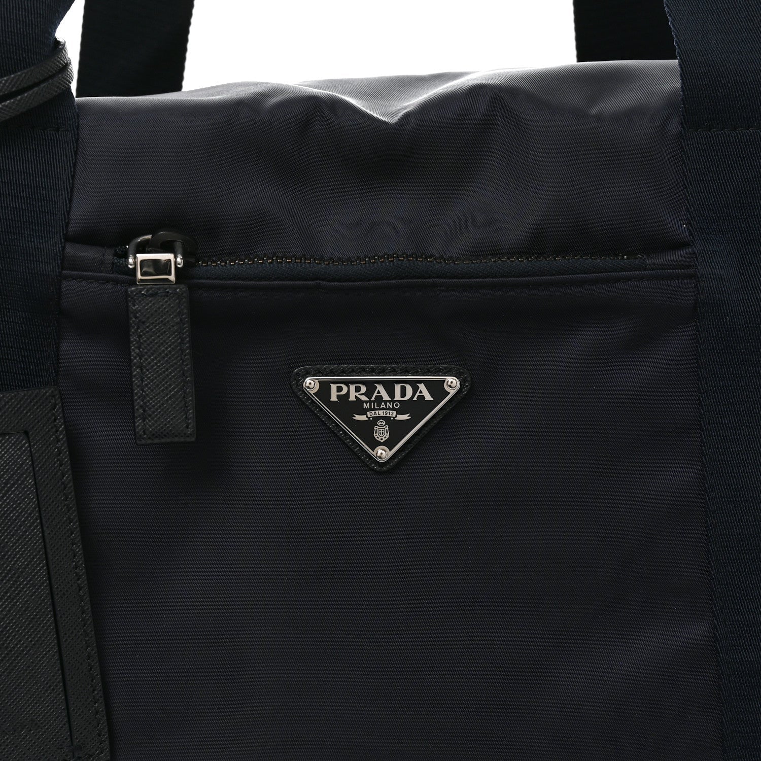 Re-Nylon Saffiano Duffle Bag Navy